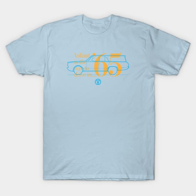 65 Valiant (Wagon) - The Way to Drive T-Shirt by jepegdesign